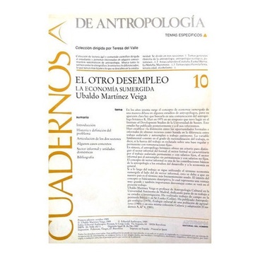 Livro El Otro Desempleo La Economía Sumergida (Novo, Lacrado)