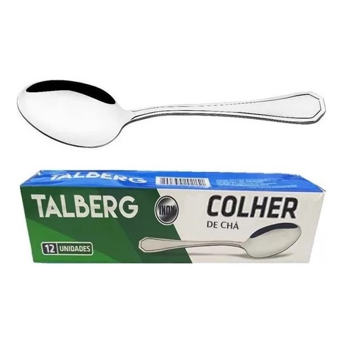 Conjunto De Colher De Chá Inox 12pçs Linha Continental