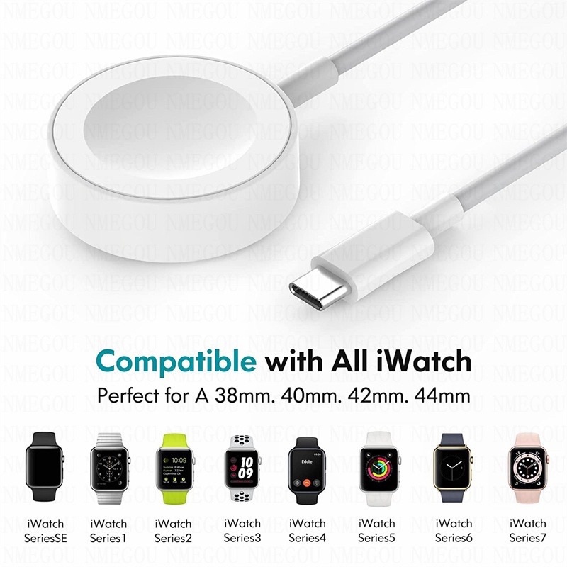 W.BILL Novo Tipo C Carregador Sem Fio Magnético Para Apple Série Relógio Ultra 8 …