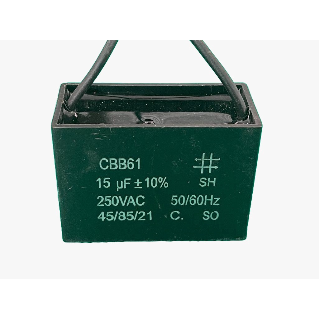 1x Capacitor Partida 15uf/250v Fio 47x22x34mm Cbb61