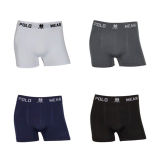 Kit 6 Cuecas Boxer Polo Wear Microfibra Poliéster