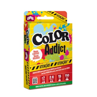 JOGO COLOR ADDICT CARTUCHO COPAG 110 CARTAS BARALHO DIVERSÃO BRINCADEIRA CRIANÇA RACIOCÍNIO LÓGICO em Oferta na Shopee