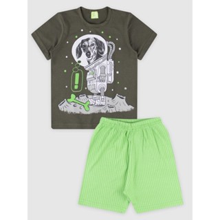 Conjunto Bebê e Infantil Camiseta/Bermuda Masculino Verão