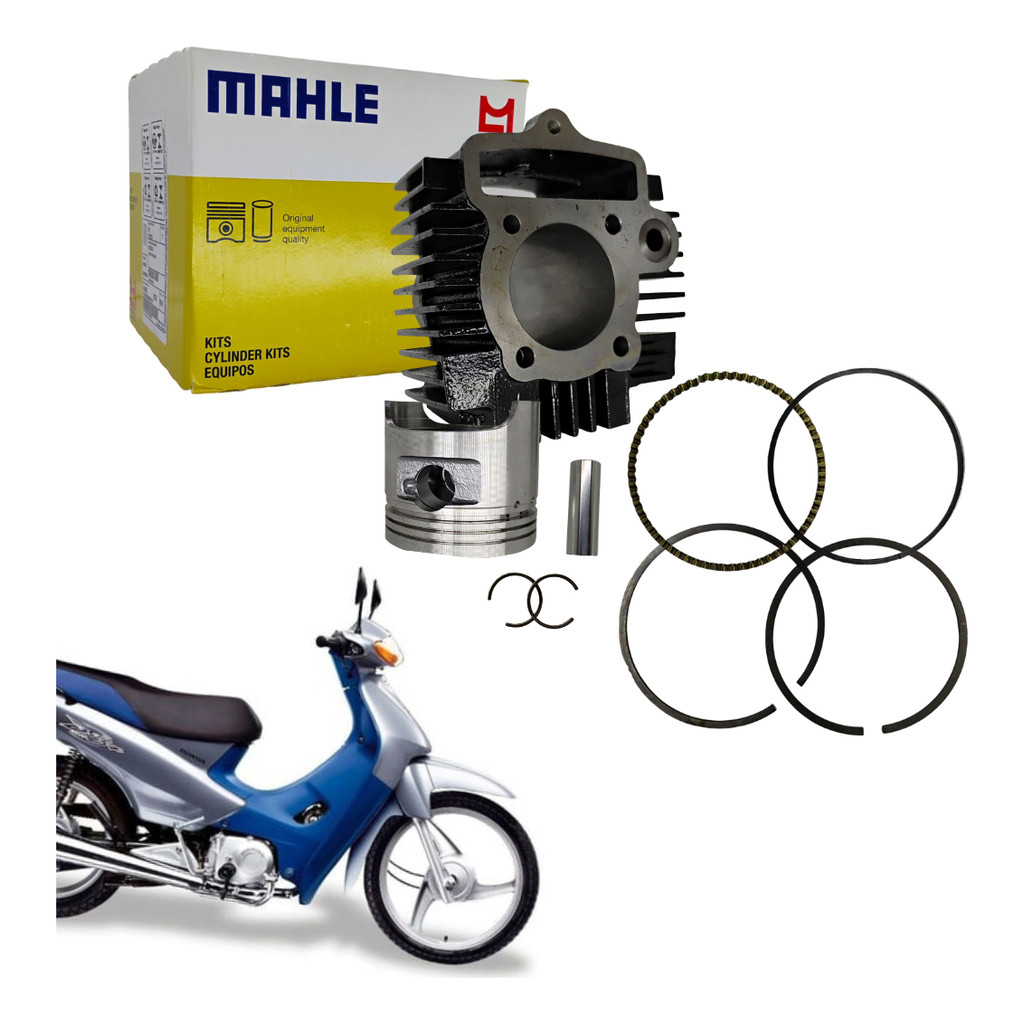 Kit Cilindro Motor Pistao Honda Biz 100 98 A 2005 Mahle