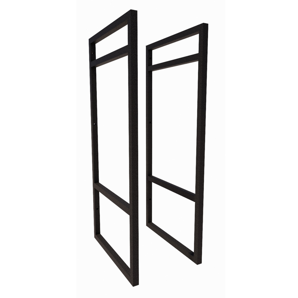 2 Suporte Prateleira Nicho Duplo Estilo Industrial Suspensa Parede Teto 60x28cm
