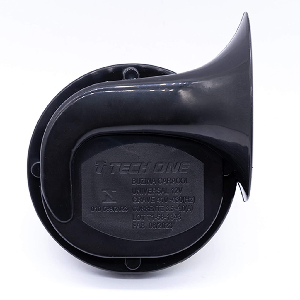 Buzina 12v Caracol 2 Terminais Grave 1 Unidade Tech One - PW-E-3010 em Oferta na Shopee