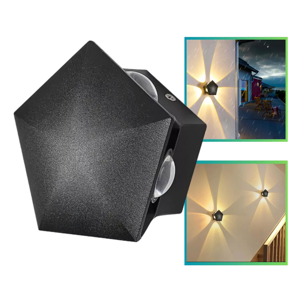 Arandela Luminária Luxo Elegante 6w De Iluminação Branco Quente Decoração Interior e Exterior BD156Y