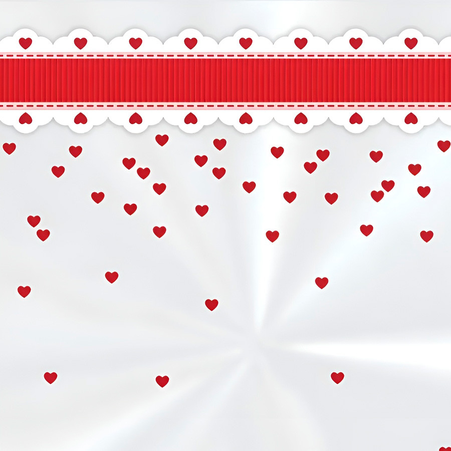 Saco Transparente Decorado - Cute Heart  - 50 unidades - Cromus - Rizzo - Home & Living