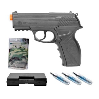 Pistola Airsoft Co2 Wg C11 6,0 Wingun, Maleta, 4000bbs, Co2 em Oferta na Shopee