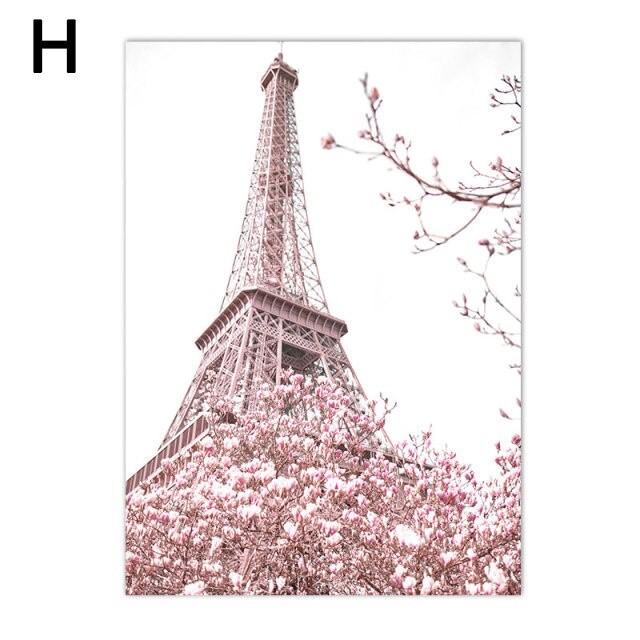 Quadro Decorativo Paisagem Torre Eiffel 60x40 sala quarto escritorio