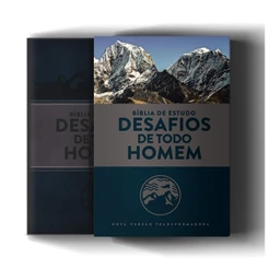 Bíblia De Estudo Desafios De Todo Homem | NVT | Azul