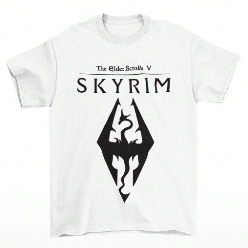 Camiseta Estampada Skyrim Winterhold College Elder Scrolls Jogo