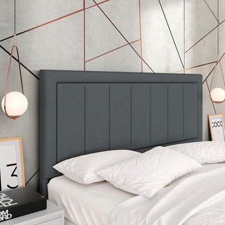 Cabeceira Estofada Para Cama Queen Sevilla Cinza -  M. Arapongas em Oferta na Shopee