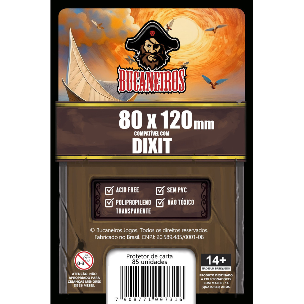 Sleeve Bucaneiros 80 x 120 mm Dixit - 85 unidades