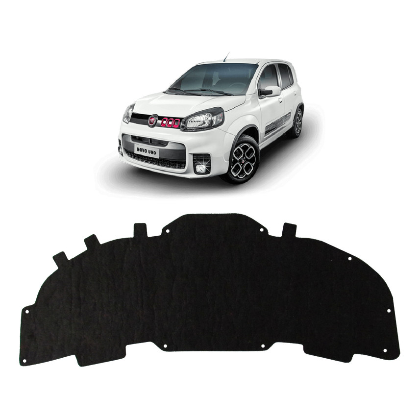 Kit Manta Forro Do Capô E Presilha Fiat Uno 2010 2011 2012