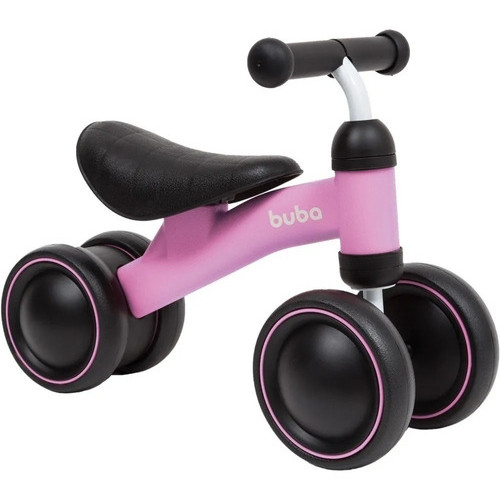 Bicicleta De Equilíbrio 4 Rodas Buba Infantil Sem Pedal
