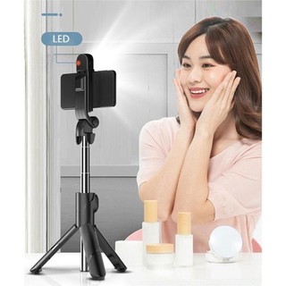 Bastão de selfie telescópico Bluetooth com controle remoto para celular com suporte de tr…