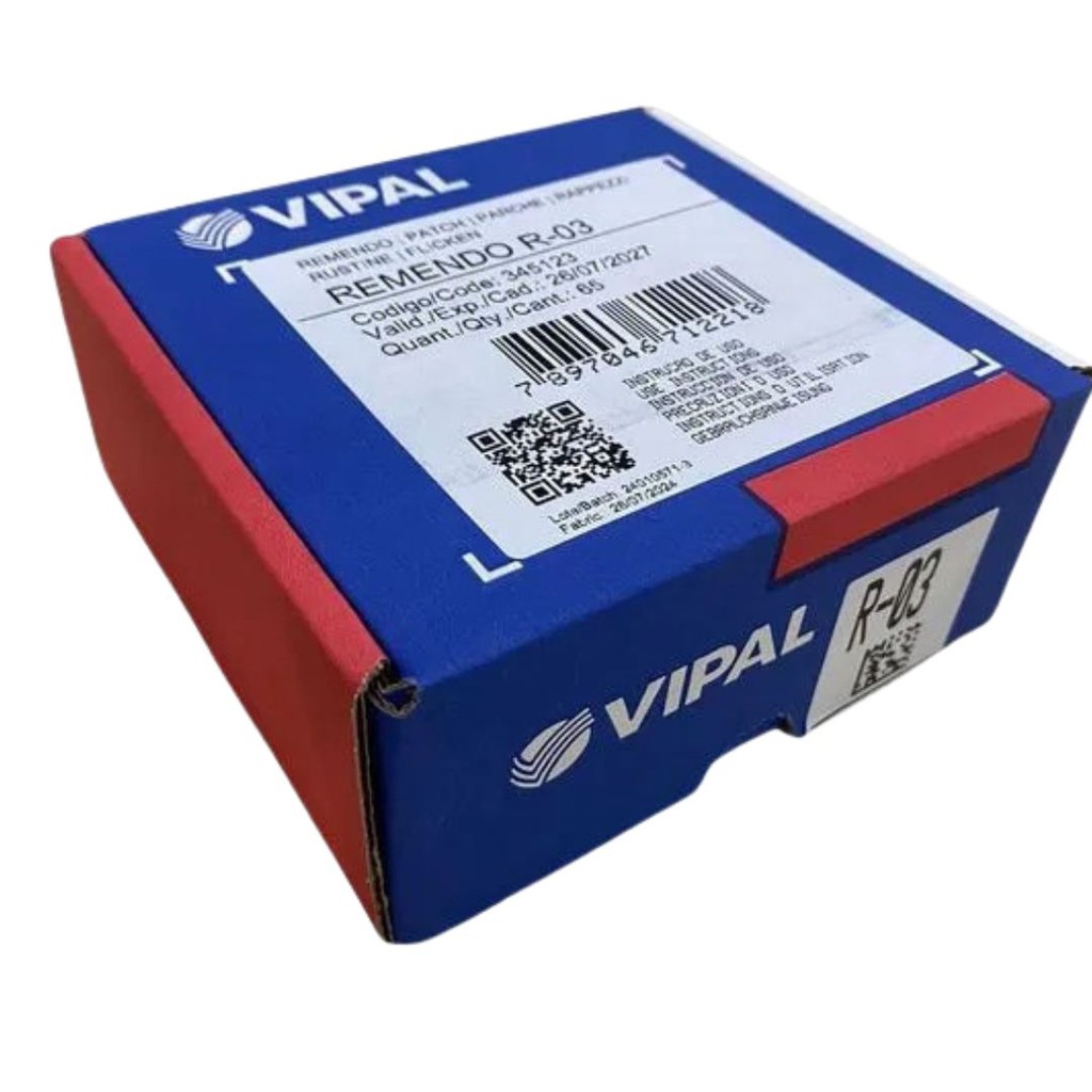 REMENDO/REPARO À FRIO P/ CAMARA DE AR R-03 VIPAL C/65 UN em Oferta na Shopee