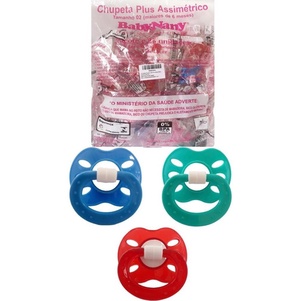Chupeta Plus Bico Anatomico Pacote 25 Unidades Menino