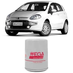Filtro Óleo Fiat Punto 1.4 2008 A 2017 Wega