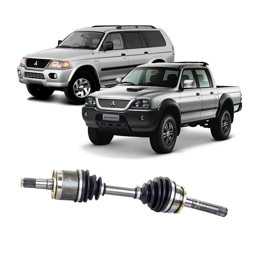Semi Eixo Mitsubishi L200 Sport Outdoor 2003 a 2011 Pajero Sport 2001 a 2008 - Dianteiro Lado Esquerdo