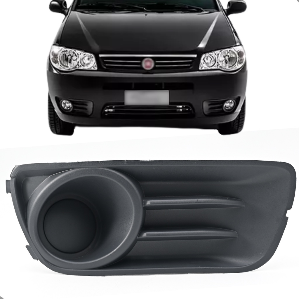 Moldura Grade Milha Palio Way Economy 2014 2015 2016 S/ Furo