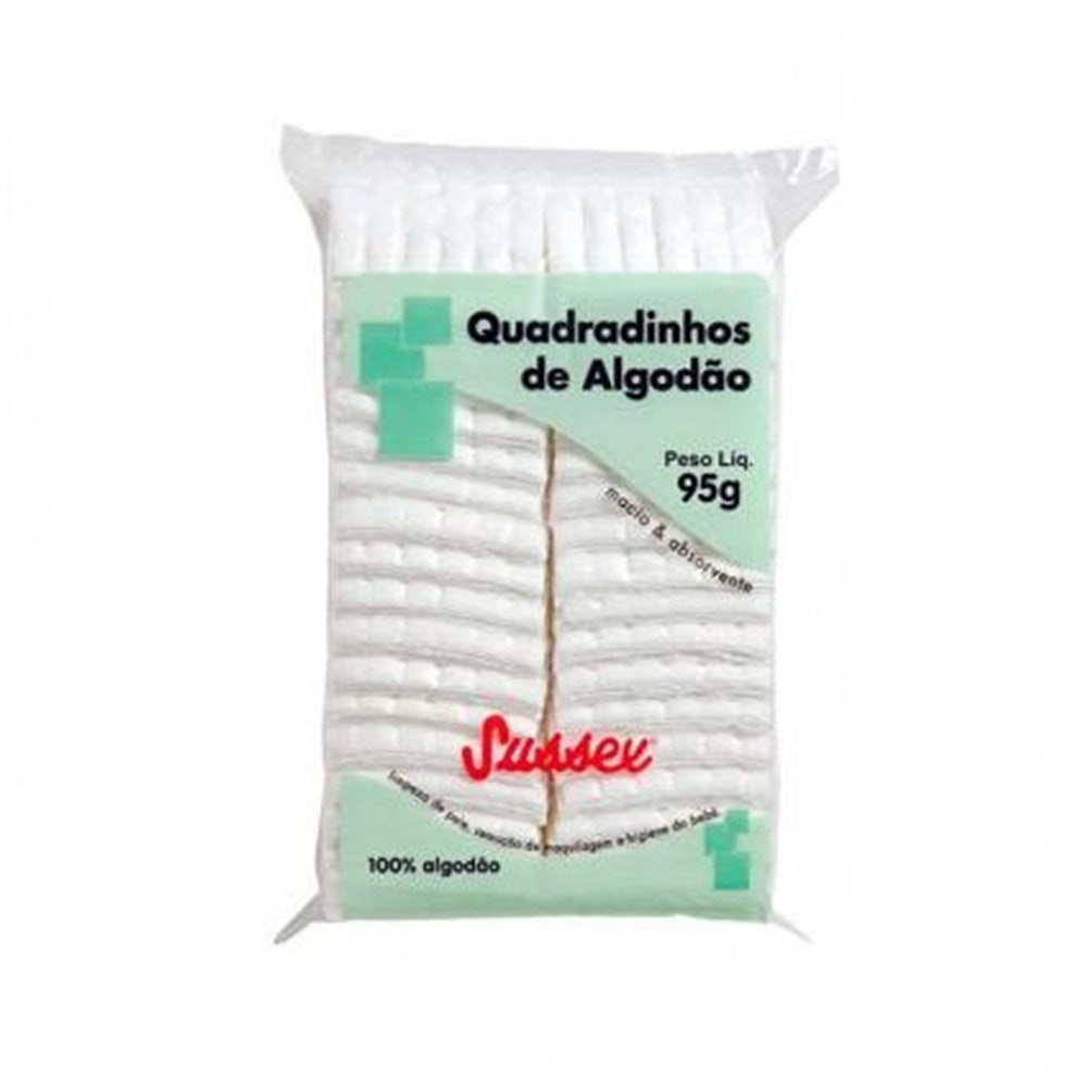 Algodão Sussex Quadradinho Branco 95g em Oferta na Shopee