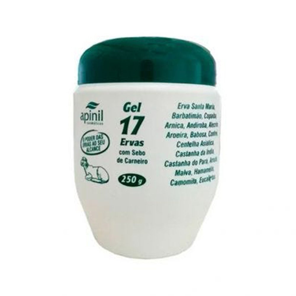 Gel Para Massagem Natudepill Apinil 17 Ervas Pote 250G em Oferta na Shopee