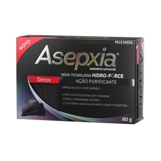 Sabonete Facial Asepxia Detox 80g em Oferta na Shopee
