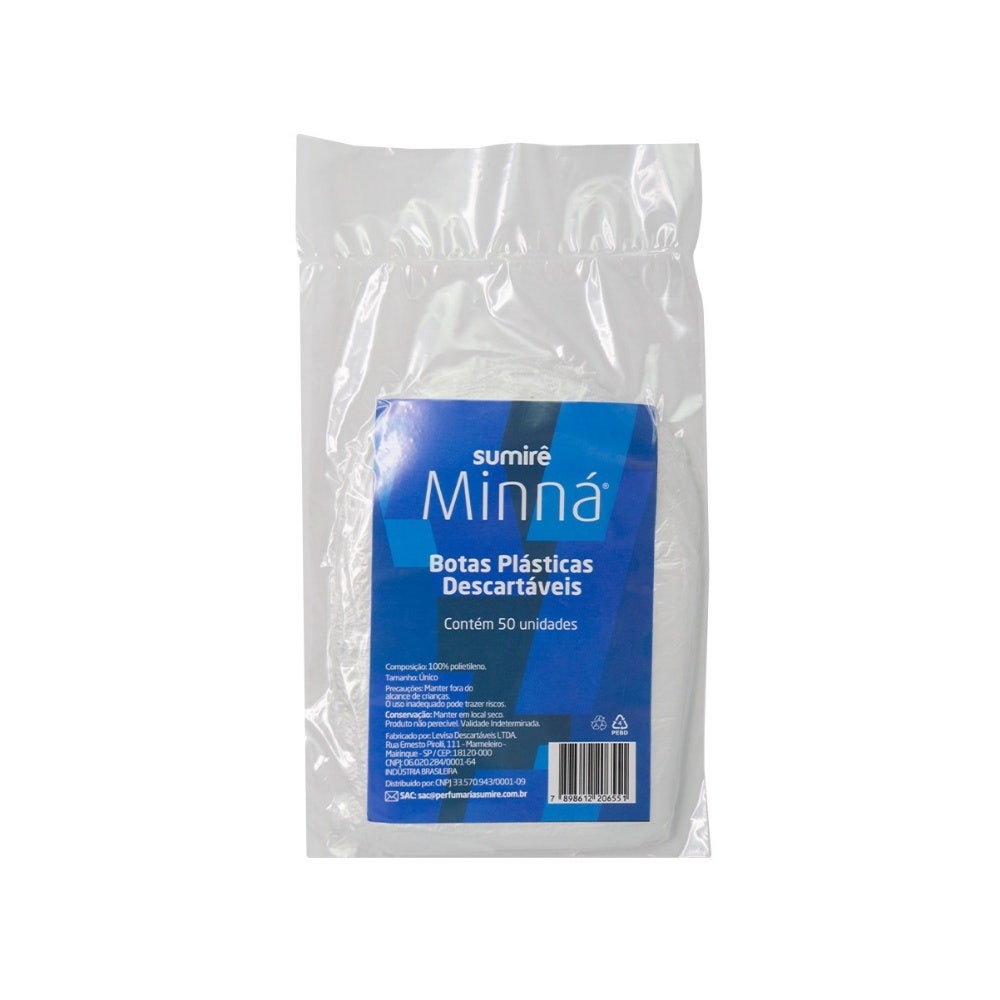 Bota Plástica Minná Descartavél 50 un em Oferta na Shopee