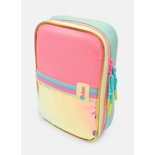 Estojo Grande Feminino Holográfico Color Block - Puket