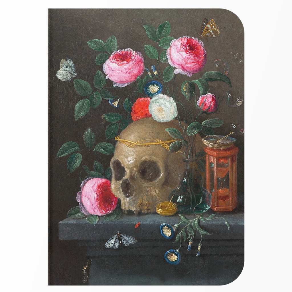 Caderno sem Pauta A5 40 Folhas Capa Flexível Papel Avena 80g - "Vanitas Still Life" Jan van Kessel
