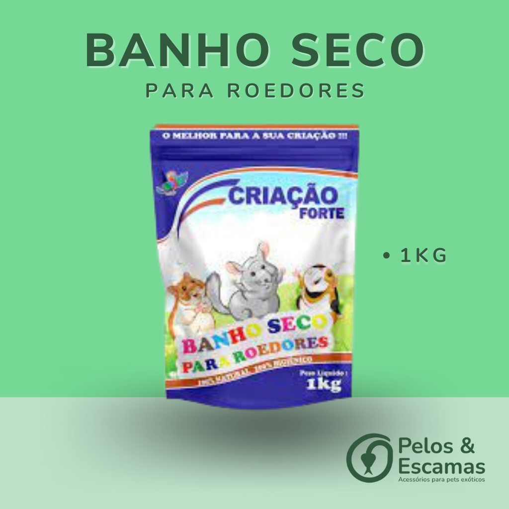 Banho Seco para roedores 1kg em Oferta na Shopee