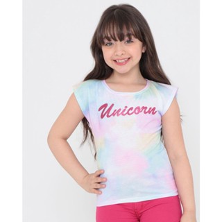 Blusa Infantil Glitter Tie Dye Rosa