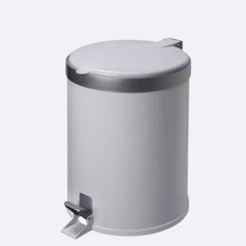 Lixo Lixeira Moderna Cesto 5 Litros para Banheiro Lavabo Branca, Preta e Vermelha