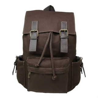 Mochila Vintage Em Lona Resistente Escolar Trabalho Passeio Masculina Feminina