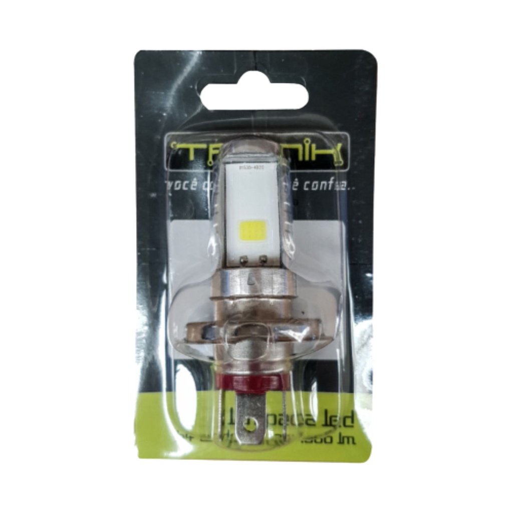 Led Farol Conector H4 12v 12W 1800 Lumens Ac/Dc Tronik