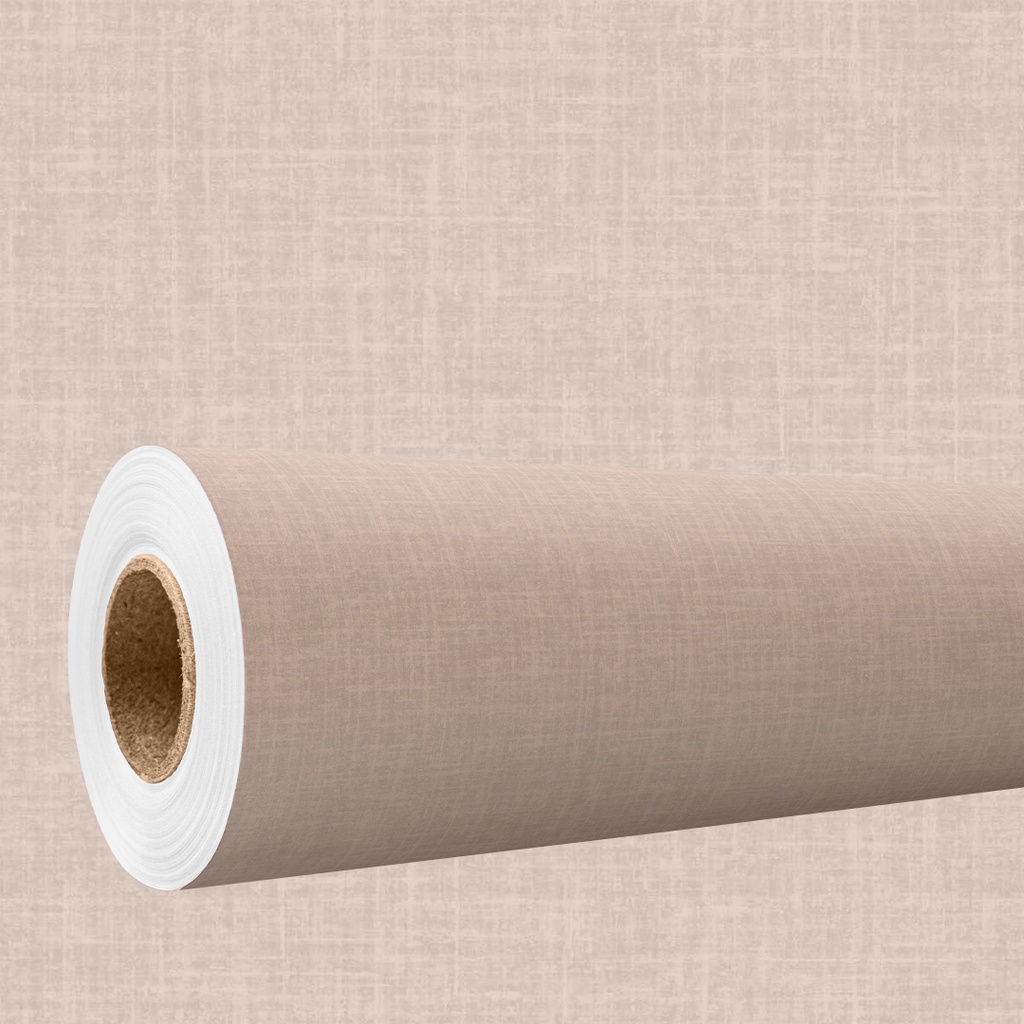 Papel de parede Adesivo 3D Autocolante efeito tecido linho Bege creme decorativo Quarto Sala 3m