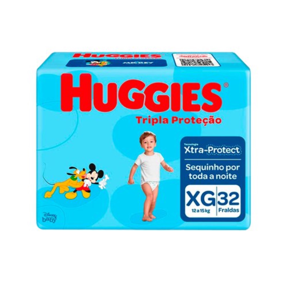 Fralda Huggies Tripla Protecao Mega 32Un Xg Fralda Huggies Tripla Protecao Mega 32Un Xg