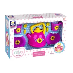 Brinquedo Infantil Miyo Kit Hora do Chá Xícara Bule Pires Cotiplas Presente Criança Menino Menina