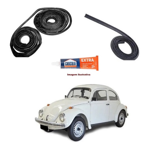 Borracha Capo E Tampa Motor Colar + Cola Fusca Todos em Oferta na Shopee