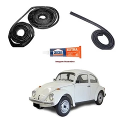 Borracha Capo E Tampa Motor Colar + Cola Fusca Todos