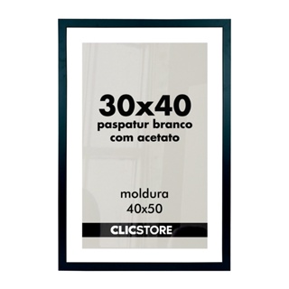 Moldura 30x40 Paspatur Branco Quadro Acetato Porta Retrato Foto Fotografia Parede Madeira Cabeceira Quarto Sala Decor em Oferta na Shopee