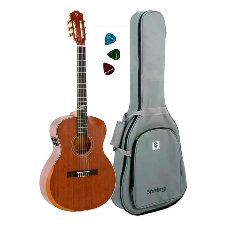 Violao Nylon Eletricogalaxy Sc301hcr Mgs Capa Paletas