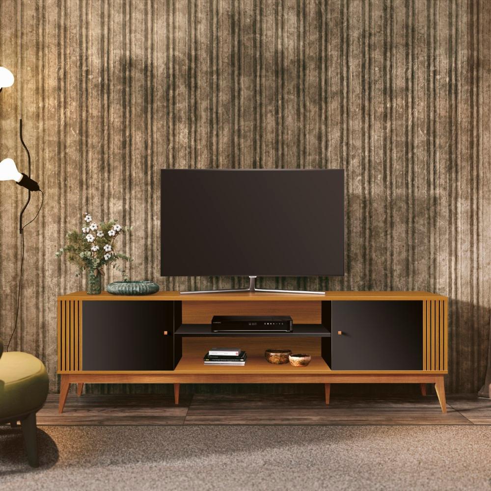 Rack para TV até 75 Polegadas 2 Portas Ripado Grécia 200cm em Oferta na Shopee
