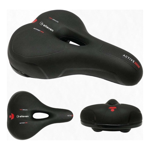 Banco Selim Bike 2 Molas Largo Vazado Elastômero Confortável em Oferta na Shopee