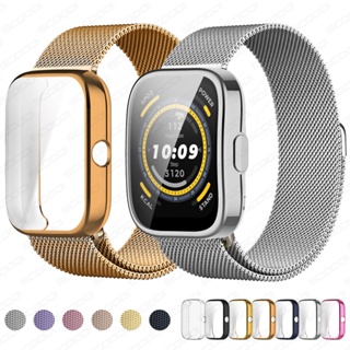 Bracelete Milanês + Protetor De Caixa Para Amazfit Bip 5 / Bip 5 Unity / 3 3Pro / U Pro / S Lite em Oferta na Shopee