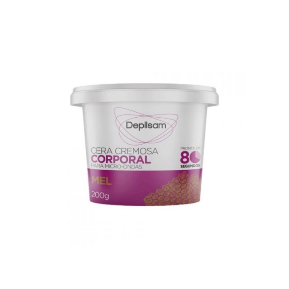 Cera Depilatória De Microondas Depilsam Mel 200g em Oferta na Shopee