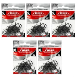 Kit 210pçs Anzol Super Chinu Strong Marine N°2 ao 10 Black