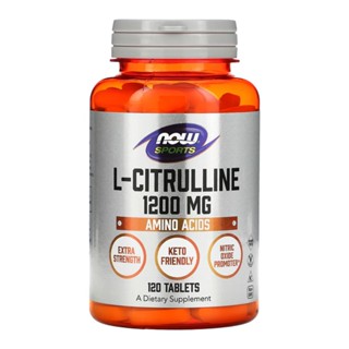 L-Citrulina 1200mg Now Foods Força Extra 120Tab Importado